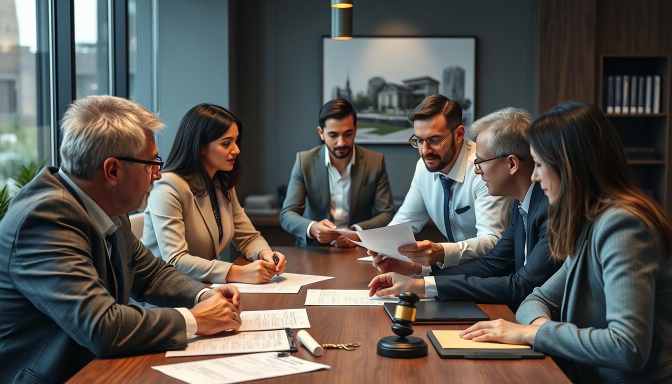 Senior legal team and family support